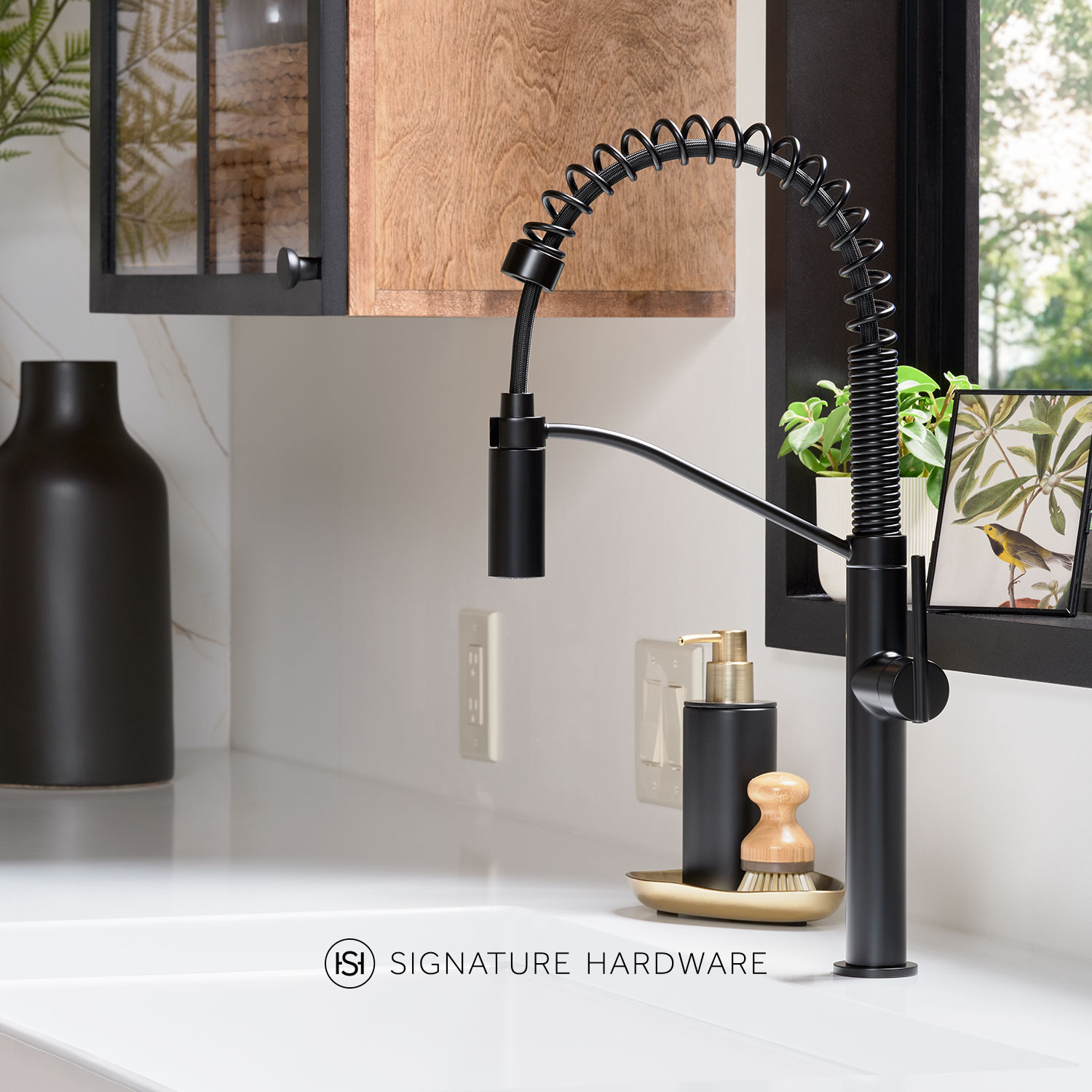 Spring Spout Kitchen Faucet