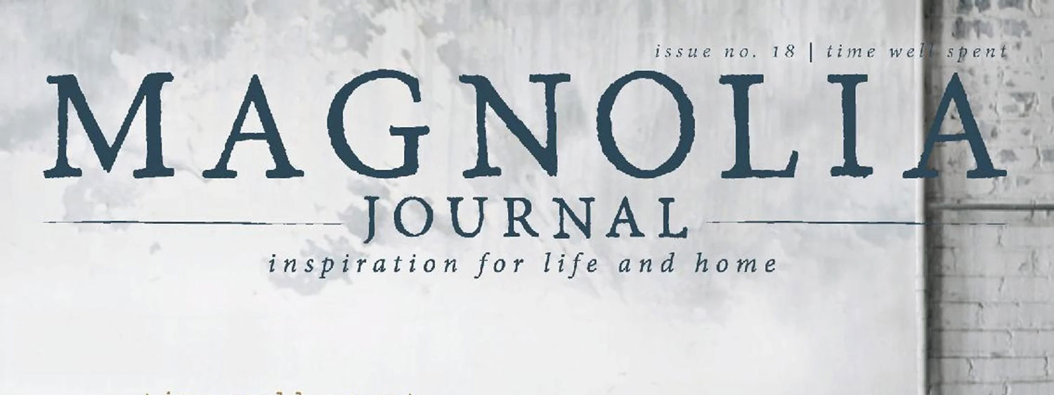 Top of the Magnolia Journal Cover from Spring 2021