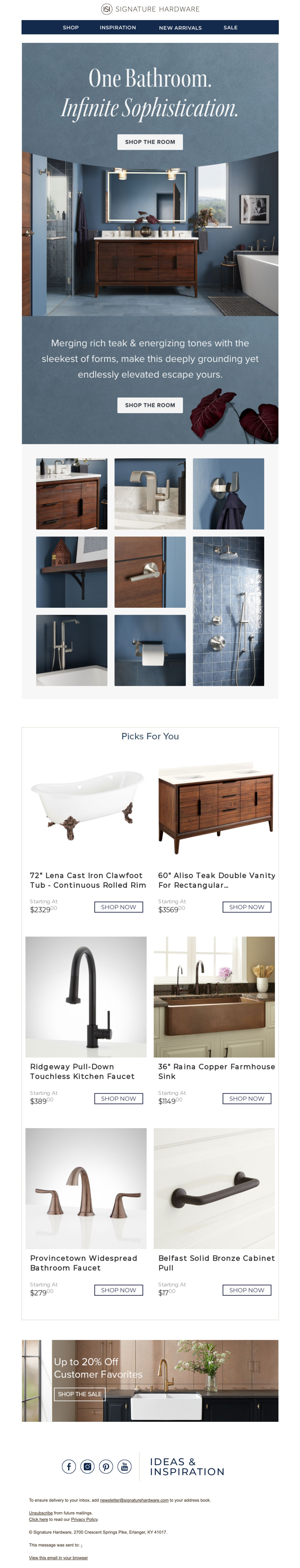 Aliso Vanity Email Newsletter